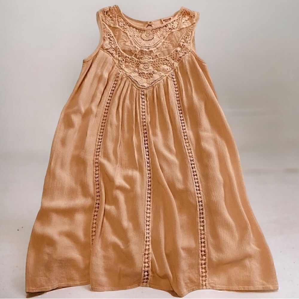 Mossimo Supply Co. Boho Lace Dusty Rose Tunic Dress